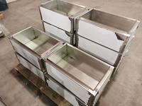 Pièces de pliage à estampillage Laser Cnc, boîtier de service de Fabrication, en acier inoxydable, boîte métallique, en feuille