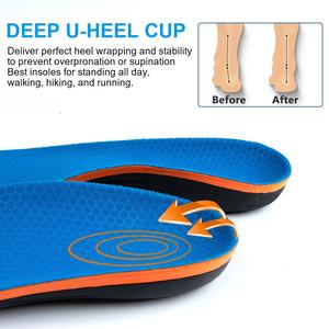 Semelles de Sport coussin fasciite pied plat orthèses soulagement de la douleur talon éperon arc Support <span class=keywords><strong>semelle</strong></span> intérieure - Product Image 4