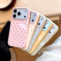 Coque de téléphone ondulée multicolore antichute souple et protectrice pour iPhone 17 Pro Max