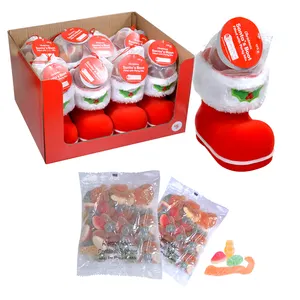Amos 175g Embalagem de Presente Personalizada Botas de Papai Noel Cheias com Mistura de Sabores Gomas Sortidas