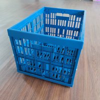 Caisse de transport pliable en plastique haute résistance, épaisse, pour fruits et légumes frais, supermarché
