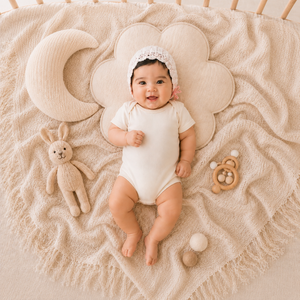 Combinaison bébé sur mesure à manches courtes, col enveloppant, fermeture à boutons-pression, couleur unie, OEM ODM, export du Vietnam - Product Image 1