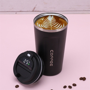 Taza de viaje aislada inteligente de acero inoxidable, frasco con pantalla de temperatura para café y agua, frasco de vacío para beber directamente - Product Image 4