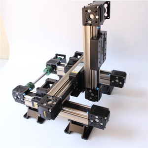 Plateforme de mouvement à trois axes Mjunit <span class=keywords><strong>avec</strong></span> revêtement adhésif XYZ, module de table coulissante de précision à <span class=keywords><strong>portique</strong></span>, longueur personnalisable, pour pulvérisation - Product Image 1