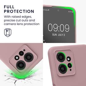 Funda para Xiaomi Redmi Note 12 4G, funda delgada de silicona TPU, color lila, acabado suave al tacto antihuellas - Product Image 3