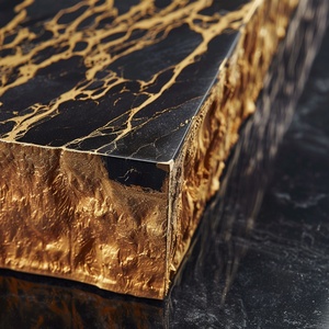Panneau mural de luxe en laiton brossé et cristal de carbone, panneau en bambou carbonisé métallisé or <span class=keywords><strong>champagne</strong></span> pour le commerce de détail haut de gamme - Product Image 3