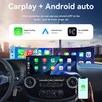 Autoradio ZWNAV avec écran 17 pouces pour Mercedes Benz Vito 2016-2024, Carplay, Android 13, navigation GPS, stéréo, lecteur multimédia vidéo