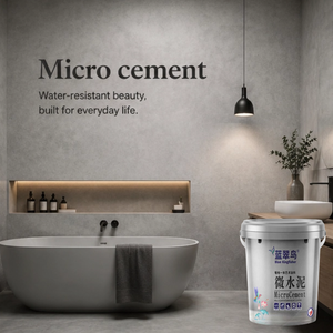 Microciment pour sols et murs de salles de classe d'écoles et de maternelles, et microciment imperméable pour douches – Vente chaude directe usine - Product Image 1