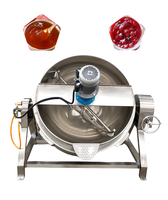 Nouvelle chaudière industrielle électrique à vapeur et à gaz avec agitateur, marmite de cuisson pour confiture, sauce, sirop, machine de transformation alimentaire liquide