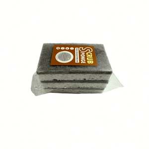 Blocs d'éponge double couche en fibre de coco et cellulose (lot de 3), éponge de cuisine grise pour un nettoyage en profondeur et l'élimination de l'huile. - Product Image 6