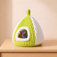 Nid suspendu en peluche pour oiseaux, abri-caverne pour dormir, pour perruche, caturière, conure, petit perroquet, utilisation en cage