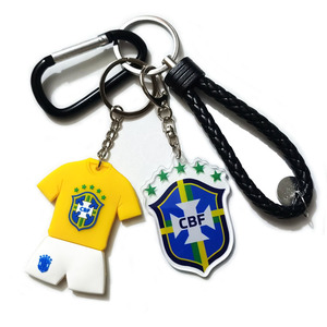 Llavero Deportivo con Emblema de la Selección Nacional de Portugal, Italia, Brasil, <span class=keywords><strong>Argentina</strong></span>, Países Bajos y España, de PVC y Acrílico, para Regalo - Product Image 4