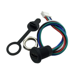 Connettore Femmina TYPE-C, Interfaccia di Ricarica Rapida a 5 Pin, Presa di Ricarica a <span class=keywords><strong>2</strong></span> Pin, con Filettatura Esterna di Bloccaggio - Product Image 4