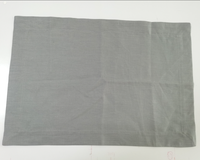 Napperons en lin bon marché en gros de couleur unie avec ourlet pour les mariages Restaurant Hôtel