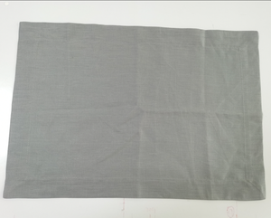 Napperons en lin bon marché en gros de couleur unie avec ourlet pour les mariages Restaurant Hôtel - Product Image 4