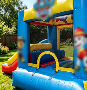 <span class=keywords><strong>Casa</strong></span> <span class=keywords><strong>de</strong></span> Brinco Inflable con Tobogán <span class=keywords><strong>de</strong></span> Dibujos Animados <span class=keywords><strong>de</strong></span> Perros Rescatistas para Padres e Hijos, Kit Completo con Soplador, Material <span class=keywords><strong>de</strong></span> PVC <span class=keywords><strong>de</strong></span> 0.55mm, Fácil <span class=keywords><strong>de</strong></span> Instalar, Villa Familiar para Vacaciones - Product Image 5