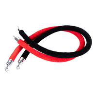 Support de couronne en acier inoxydable, balustrade avec cordelette en velours rouge, vente en gros,
