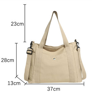 Logo personnalisé toile <span class=keywords><strong>sac</strong></span> fourre-tout femmes 2025 nouveau grand <span class=keywords><strong>sac</strong></span> à provisions Style coréen <span class=keywords><strong>sac</strong></span> à bandoulière pour l'école de <span class=keywords><strong>travail</strong></span> en gros <span class=keywords><strong>pas</strong></span> <span class=keywords><strong>cher</strong></span> prix - Product Image 3