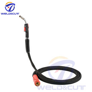 Torche de soudage MIG refroidie par air <span class=keywords><strong>Kemppi</strong></span> MMT25 PMT25 à gaz robuste de 0.6 à 1.0mm (3m/10ft ou 4.5m/15ft) - 6252513 - Product Image 1