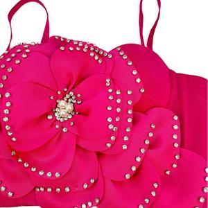 Top Halter Sexy de Moda para Mujer con Diseño Premium de Espina de Pescado, Multicapas y Cuentas Grandes - Product Image 6