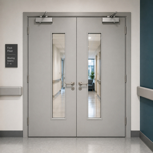 Porta tagliafuoco <span class=keywords><strong>in</strong></span> acciaio con telaio <span class=keywords><strong>in</strong></span> metallo cavo porte commerciali uscita di emergenza UL porte tagliafuoco - Product Image 3