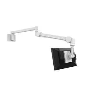 Moniteur au lit extra-long assisté au gaz bras Lcd support de moniteur lit hôpital long moniteur TV bras mural pour clinique dentaire