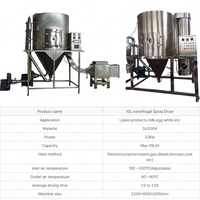 Máquina secadora de polvo de huevo Secador de pulverización fluidizado de acero inoxidable Atomizador Máquina para hacer polvo de café instantáneo seco vegetal