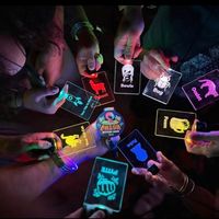 Sincen Fußball-Fanzone Nacht-Event Fernbedienbare Crowd-Interaktions-Mehrfarben-Blinkende LED-Halsbänder Großhandel LED-Lanyard