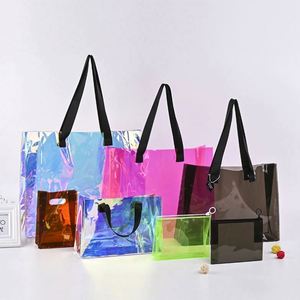 Bolsa de Regalo de PVC Transparente Personalizada de Alta Calidad, Bolsa de Playa de PVC Transparente, Bolsa de Compras con Logotipo - Product Image 5