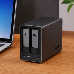DXP2800 NASync 2, NAS de Escritorio, CPU N100 de Cuatro Núcleos, Almacenamiento Conectado a la Red (Sin Discos), 4K, 8GB de RAM DDR5, DXP2800 - Product Image 1