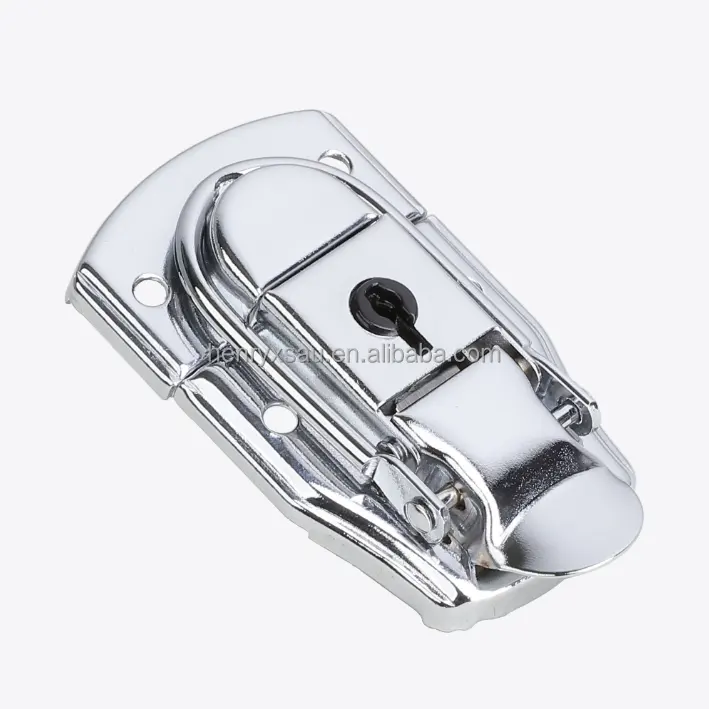 Pelat tarik tarik kunci gerendel bagian pengencang gesper dengan kunci untuk kotak casing aluminium pengait logam gesper klip kait penjepit untuk tas