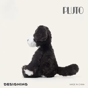 Peluche de Algodón Ultra Suave, Adorable Perrito Sentado, Border <span class=keywords><strong>Collie</strong></span>, Zorro, Animal de Peluche, Compañero Acurrucable, Regalo Unisex, 24cm-30cm - Product Image 3