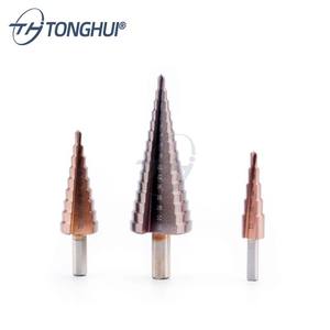 Différents diamètres de forets étagés HSS à cannelure droite <span class=keywords><strong>ou</strong></span> spirale pour couper les tuyaux en tôle plastique <span class=keywords><strong>bois</strong></span> - Product Image 2