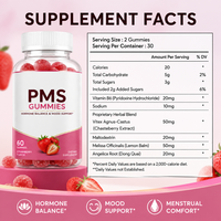 Gummies OEM à Marque Blanche pour l'Équilibre Hormonal PMS, Extrait Herbal, Soutien Santé Féminine et Soulagement des Règles