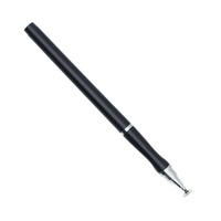Stylet capacitif universel 2-en-1 à double pointe en plastique pour téléphones mobiles et tablettes, avec tissu conducteur de 1,0 mm, pour dessin (motif animal)