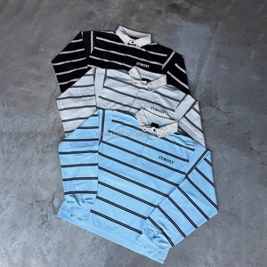 Camisas Polo Personalizadas al por Mayor para Hombre, Camisas de Trabajo con Cuello y Cierre de Botones, Camisa a Rayas de Algodón de Alta Calidad, Diseño de Manga Larga - Product Image 4