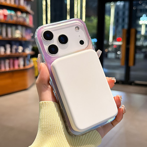 เคสโทรศัพท์ใสไล่เฉดสีแบบน้ำแข็ง สำหรับ iPhone 17 16 15 14 13 12 11 Pro Max ป้องกันแรงกระแทก ลายเพชร แม่เหล็ก - Product Image 5