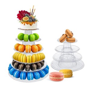 Rak <span class=keywords><strong>Display</strong></span> kue Macaron plastik 6 tingkat, alat kue untuk pemegang Cupcake, piring dekorasi pesta pernikahan, menara berdiri - Product Image 6
