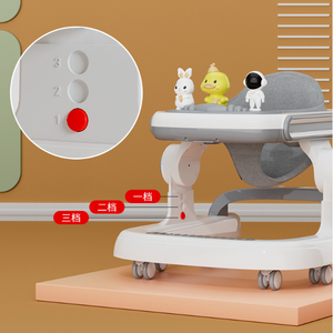 <span class=keywords><strong>Trotteur</strong></span> multifonction pour bébés avec 6 roues pivotantes et siège Musique Cartoon Light Trotter/anti-renversement <span class=keywords><strong>trotteur</strong></span> pour bébés enfants - Product Image 4