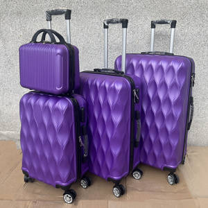 גברת ורוד מזוודות 4 חתיכה משפחתית סט מארז סט pc עמיד + ABS מזוודה עם גלגלים ספינר גלגלים ספינר שקית נסיעות לנשים - Product Image 6