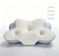 Oreiller cervical moderne en polyuréthane avec rembourrage en mousse à mémoire de forme, tissu 200TC, logo personnalisé pour un sommeil sain et un soutien du cou et du corps