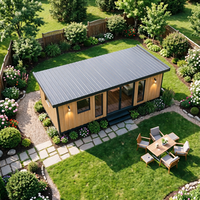 Cabane de jardin préfabriquée She Shed House pour l'arrière-cour, pièce de loisirs confortable au design élégant, installation facile, entretien réduit, pour l'extérieur