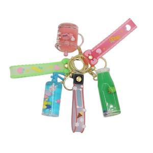 Porte-clés DIY en caoutchouc liquide avec astronaute et boussole poisson mignon pour enfants et petite amie - Product Image 1