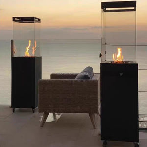 <span class=keywords><strong>Chimeneas</strong></span> eléctricas interiores con inserto de acero de diseño moderno y calentadores de gas para exteriores Compatible con gas natural para sala de estar Villa - Product Image 2