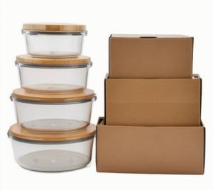 Lonchera Rectangular de Vidrio Resistente a Altas Temperaturas con Tapa de Bambú, Apta para Microondas y Refrigerador, Hermética, para Mantener la Comida Fresca, para Recién Nacidos - Product Image 6