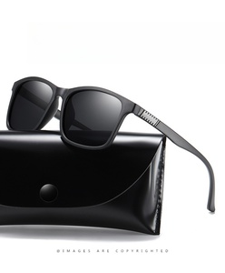 Lunettes de soleil carrées pour hommes UV400 Vision nocturne Lentille jaune Anti-éblouissement Conduite Conducteur TAC Lunettes de soleil polarisées - Product Image 5