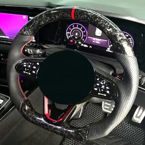 Pièces de voiture modifiées Volant en forme de cœur Volant en fibre de carbone forgé Bateau pour Volkswagen Tiguan - Product Image 4