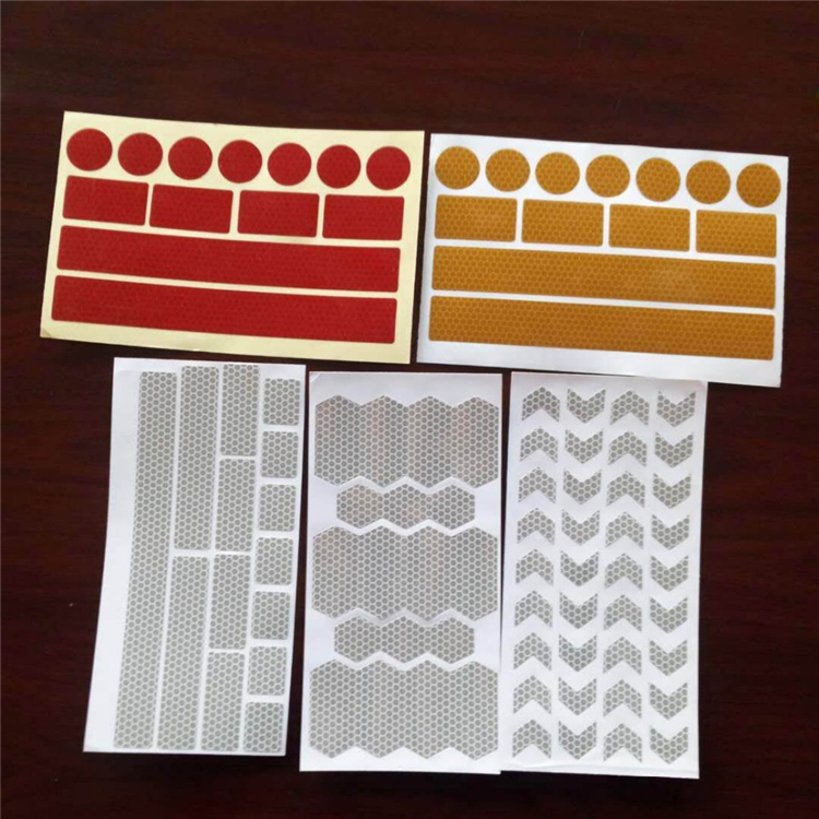 Wholesale Motorcycle Road Bicycle Warning Reflector Film Night Cycling Decal Tape Sticker Bike Reflective Sticker