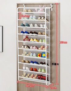 Household <strong>Wall</strong> Mounted <strong>Shoe</strong> Storage <strong>Rack</strong> Multiple-layer <strong>Rack</strong> Over <strong>the</strong> Door <strong>Shoe</strong> Organizer Display Shelf - Product Image 5