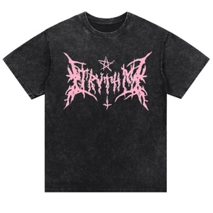 เสื้อยืด Hell T-shirt Star แบรนด์เสื้อผ้าคุณภาพสูง ผลิตตามสั่ง ผ้าฝ้าย 100% ทรงโอเวอร์ไซส์ สไตล์วินเทจ พิมพ์ลายกราฟิกสำหรับผู้ชาย - Product Image 5